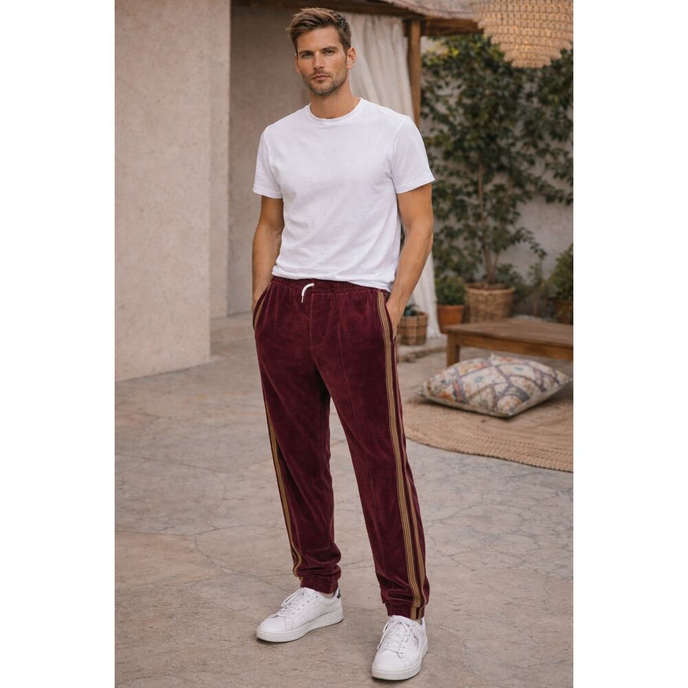 Monkey Time Burgendy Jogger Pull On Men Japanese Brand Men Small